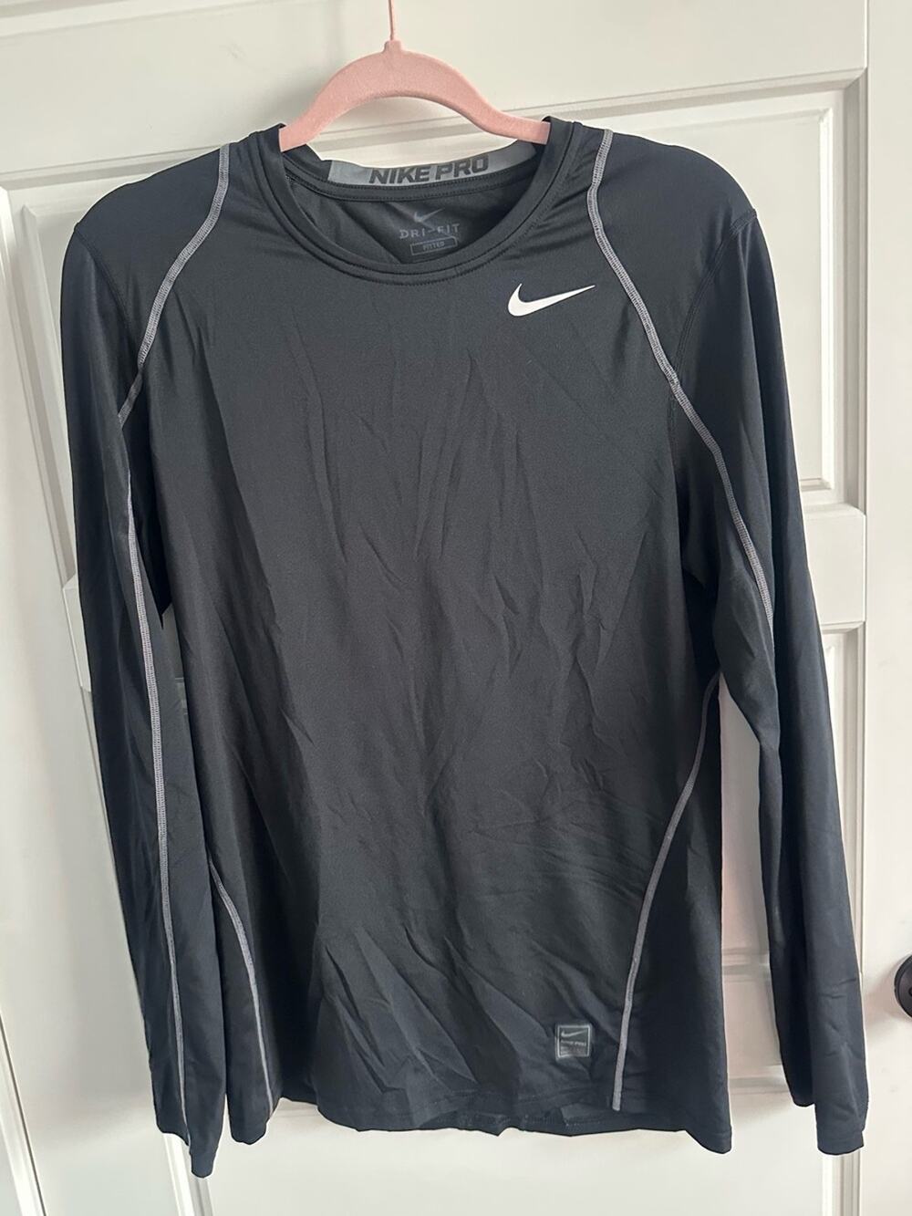Nike Pro Small Combat Dri-FIT Fitted Long Sleeve Top Running Training Athletic